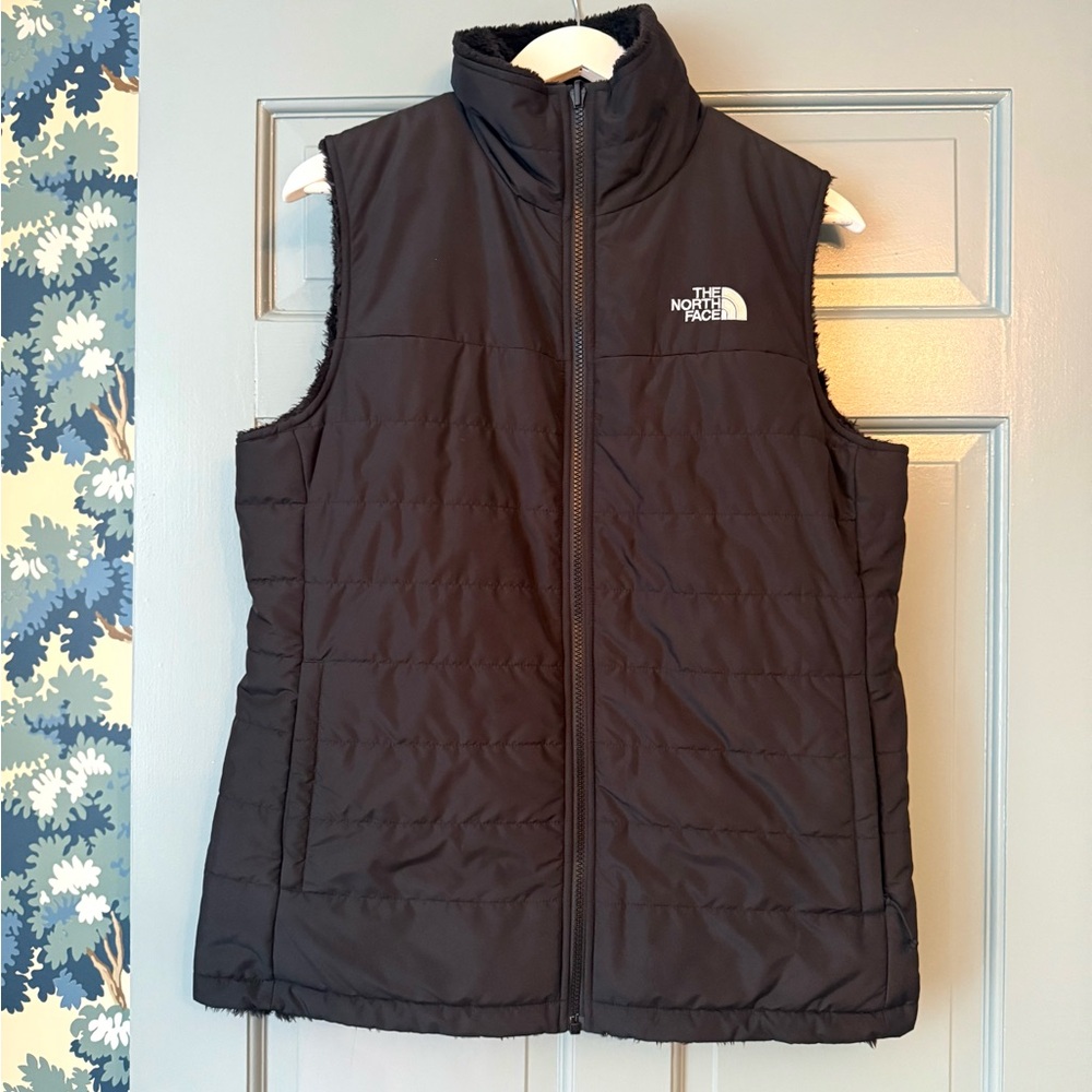 The North Face Black Quilted Reversible Vest